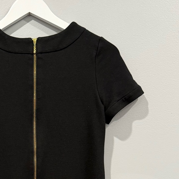 Kate Spade Black Shift Dress with Chain Detail - Size O - Picture 8 of 10